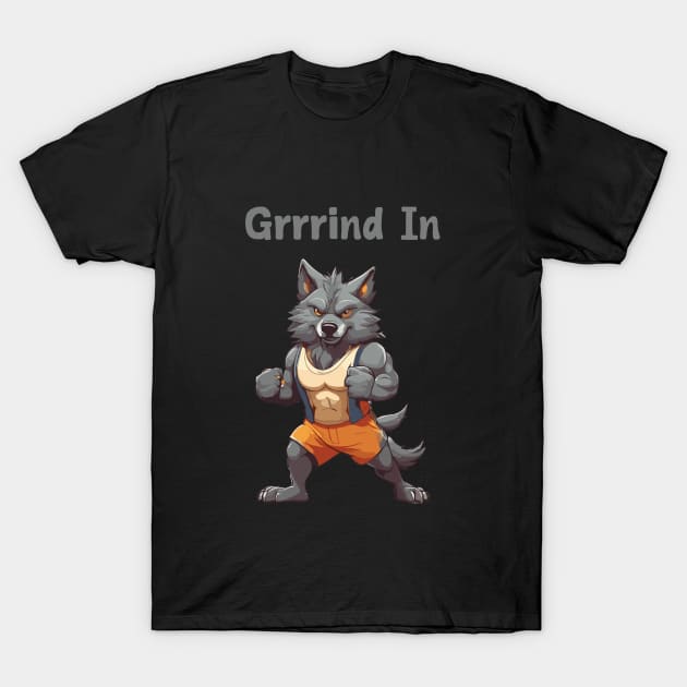 gym Grinding T-Shirt by Patterns-Hub